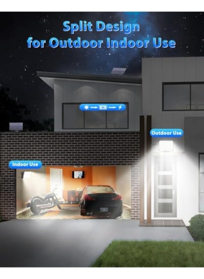 Solar Outdoor Lights, 4160LM LED Flood Lights with 3m Cable, Remote Control Solar Motion Sensor Lights with 3 Modes, Solar Powered Security Lights for Outside Patio, Yard, Garage - Image 4