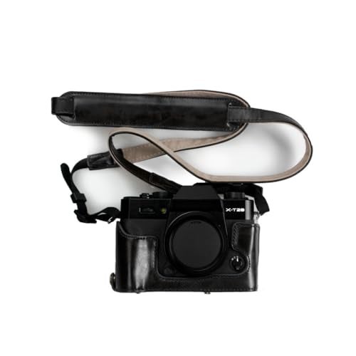kinokoo Camera Case for Fujifilm XT10 T20 XT30 XT30 II,FullBody PU Leather Protective Case cover Fuji X-T30 II X-T30 X-T20 X-T10 Camera with 16-50mm and 18-55mm Lens -with Shoulder Strap - Black - Image 2