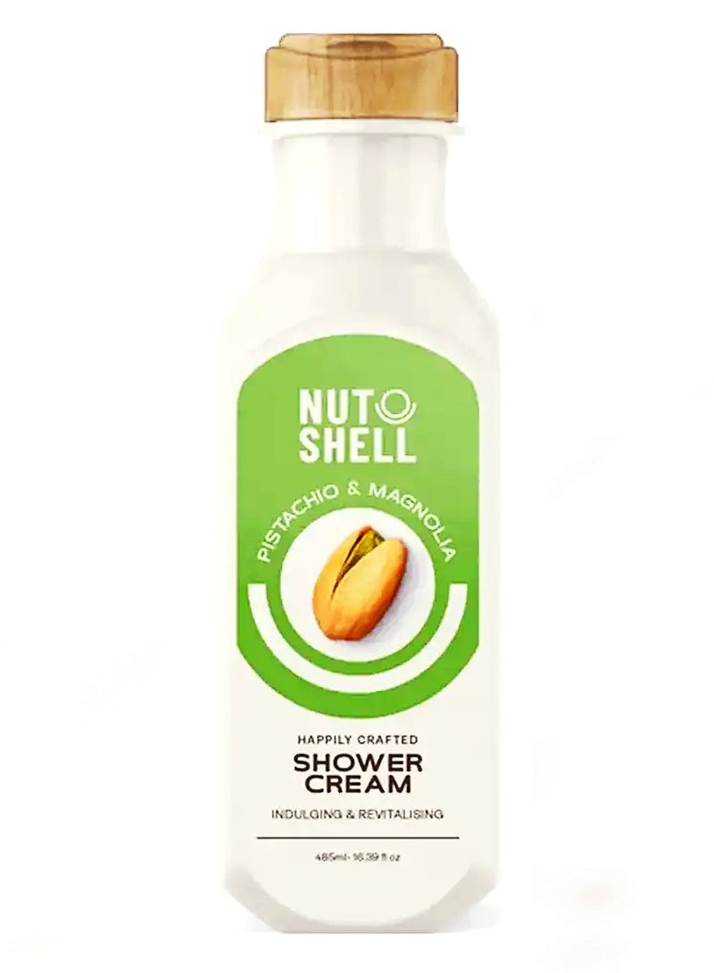 NUT SHELL Pistachio & Magnolia Shower Cream - 485 Ml