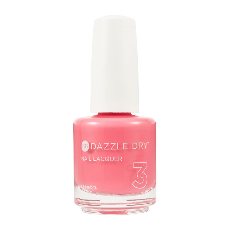 Dazzle Dry Nail Lacquer (Step 3) - Going Cray Sea - A true coral pink. Full coverage cream. (0.5 fl oz) - Image 1