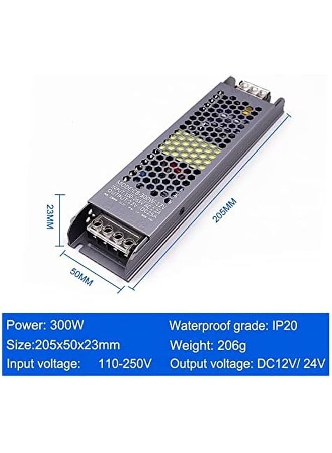 300W 24V LED Driver Power Supply Super Thin Transformer For LED Strip Light Bulb - Image 3