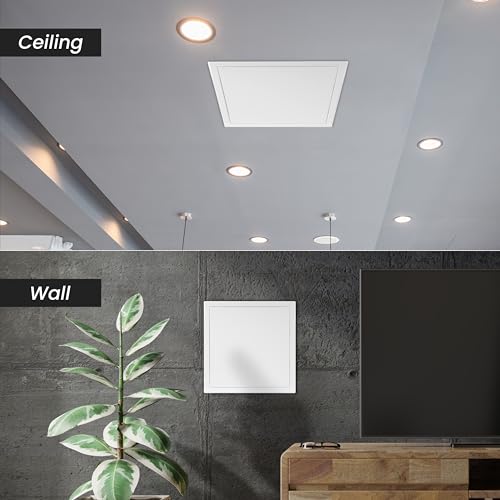 Repa Market 6 x 6 Inch Access Panel for Drywall – White Galvanized Steel Wall Hole Cover/Access Door Panel with Click Function – Heavy-Duty Service Hatch for Plumbing, Electrical, HVAC Access Door - Image 5