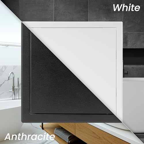 Repa Market 6 x 6 Inch Access Panel for Drywall – White Galvanized Steel Wall Hole Cover/Access Door Panel with Click Function – Heavy-Duty Service Hatch for Plumbing, Electrical, HVAC Access Door - Image 4