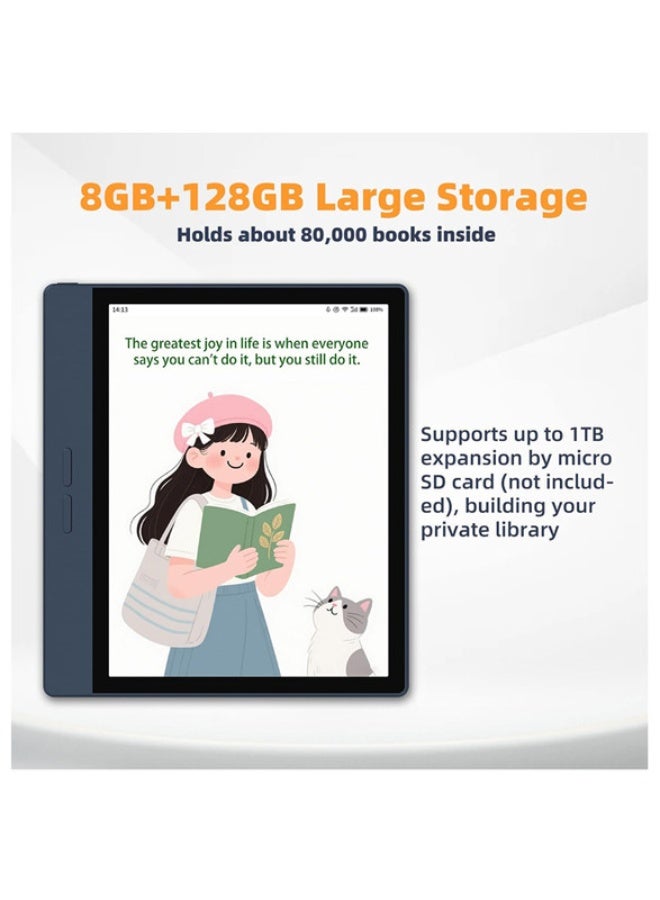 Bigme B7 7" Color E-Ink ScreenTablet E-Reader  8GB+128GB Android 14OS  4G Calling Blue - Image 5