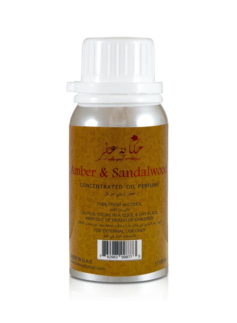 Hekayat Attar Amber And Sandalwood 100 ml Perfume Oil by Hekayat Attar - Image 2