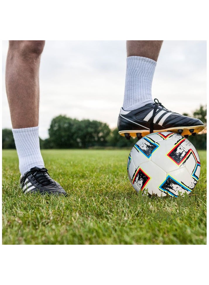 سبال كرة القدم كرة القدم لمباريات كأس العالم أفضل كرة مقاومة للماء للاستخدام في الأماكن المغلقة/الخارجية للتدريب الاحترافي ومطابقة الرجال والنساء للشباب والكبار - Image 2