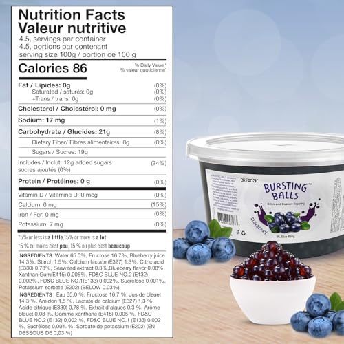 BREXONIC Boba Pearls, Blueberry Popping Bursting Boba, Tapioca Pearls For Bubble Tea (Blueberry, 1 LB 1 Pack) - Image 3
