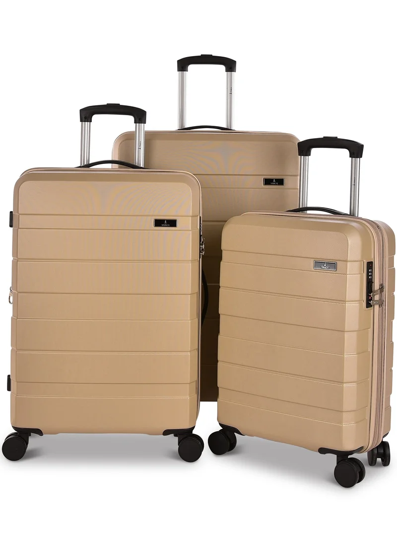 Track Track Luggage sset 3pcs ABS Hard Durable Lightweight Trolley Travel Bag,100/3p