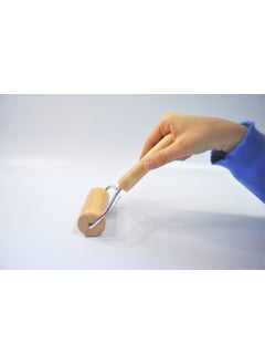 Afili Home Wooden Handle Wooden Roller Dough Roller, Wooden Roller, Wooden Roller Hand Roller Hand Rolling Pin, Smooth Wooden Practical Pizza Pastry Dough Roller Roller Hand Roller, Roller Roller  - Image 3