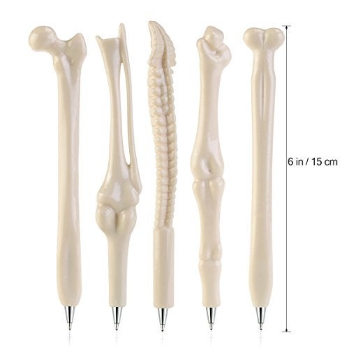 YangQian Creative Novelty Gift Pen Bone Ballpoint Pen Gel Ink Pen for Kids School, Office, Family use Pack of 20 - Image 3