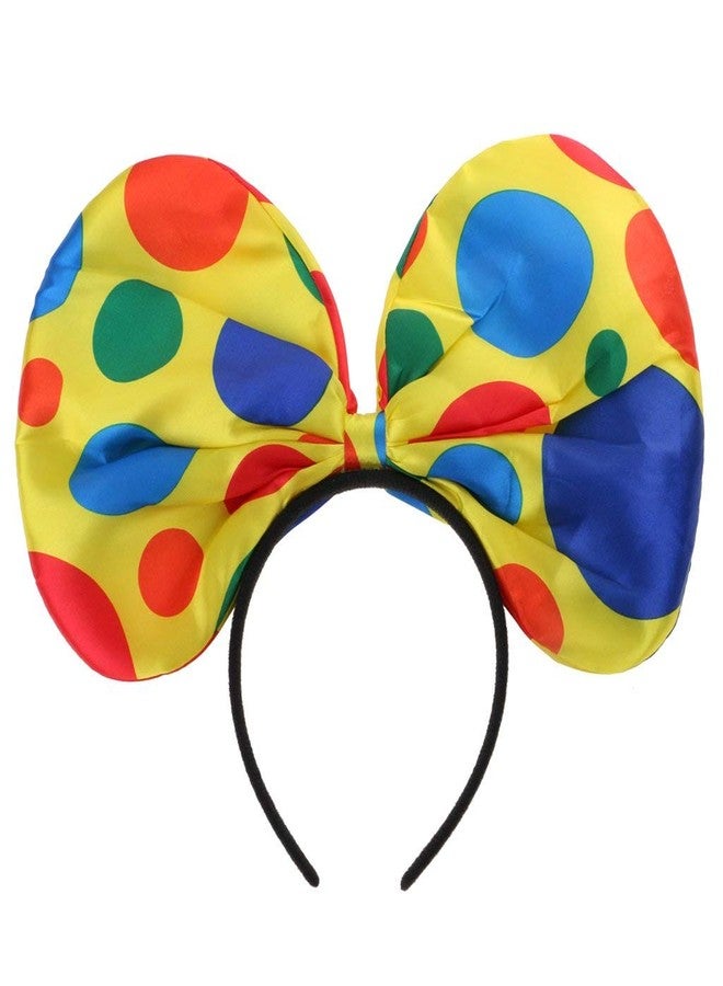 FRECI Clown Headband Jumbo Polka Dots Headwear for Halloween, Carnival, Circus Costume Props - C - Image 1