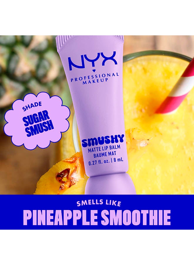 NYX PROFESSIONAL MAKEUP Smushy Matte Lip Balm, Soft Diffused Color, Matte FinishSugar Smush - Image 3