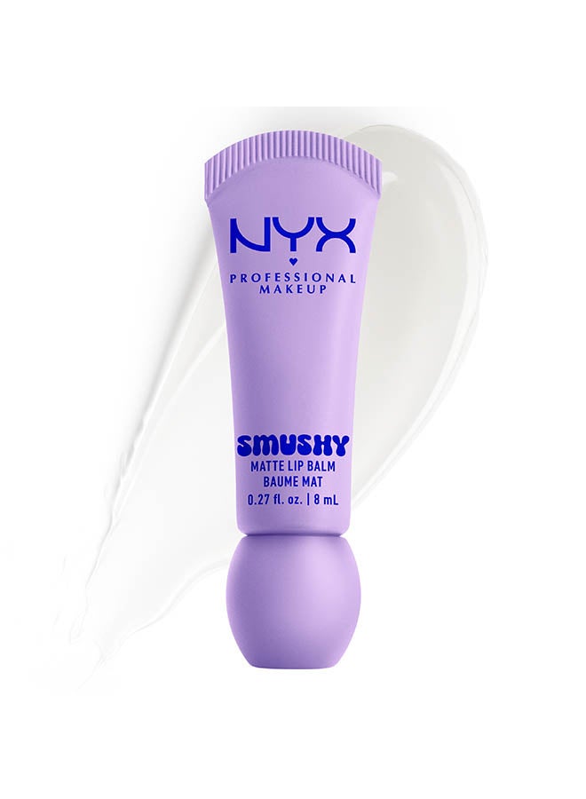NYX PROFESSIONAL MAKEUP Smushy Matte Lip Balm, Soft Diffused Color, Matte FinishSugar Smush - Image 1