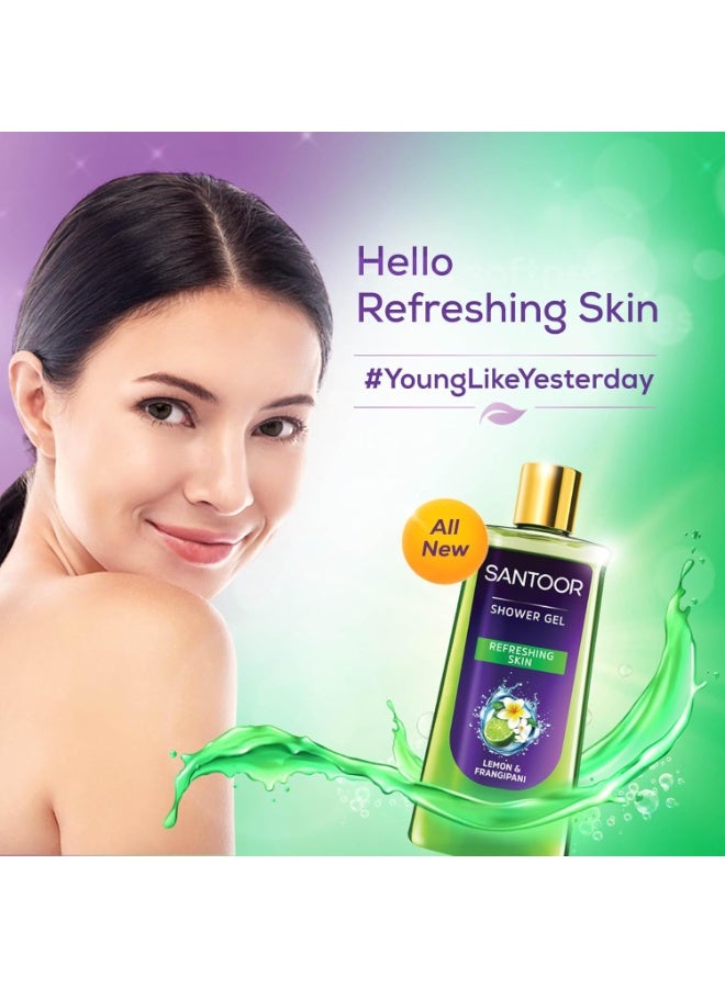 سانتور جل استحمام سانتور المنعش بخلاصة الليمون الطبيعي والفرانجيباني | للرجال والنساء | لبشرة ناعمة ومنتعشة | مناسب لجميع أنواع البشرة | خالٍ من البارابين | خالٍ من السيليكون | 250 مل - Image 5