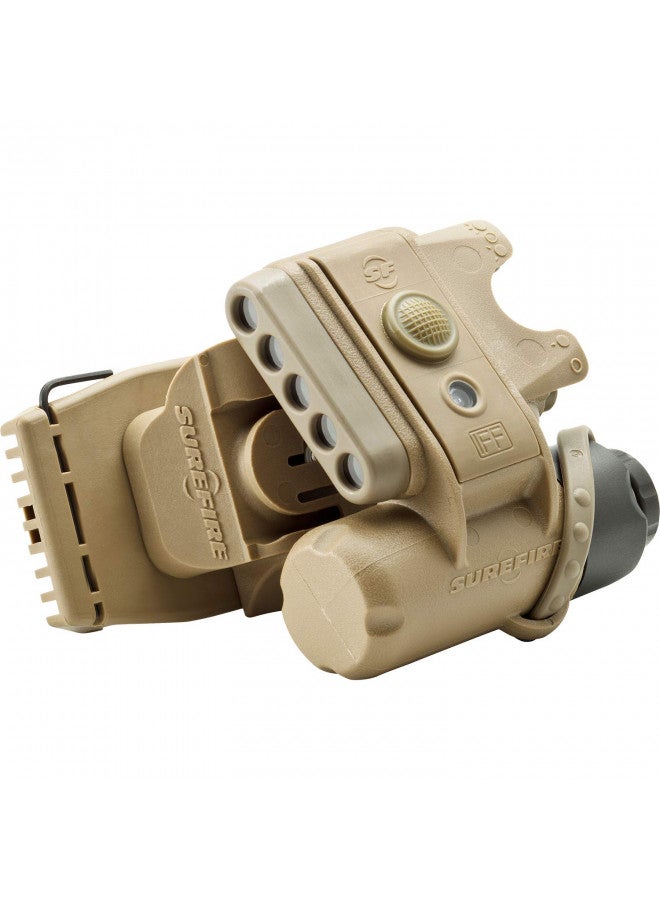 SureFire HL1-A Helmet Light with multiple low-signature spectrums of light and ratchet mount, Tan - Image 3