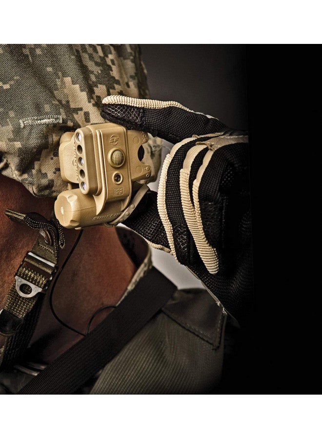 SureFire HL1-A Helmet Light with multiple low-signature spectrums of light and ratchet mount, Tan - Image 4