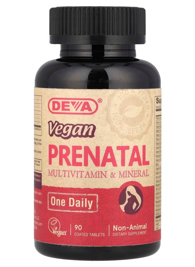 Deva Vegan Prenatal Multivitamin & Mineral One Daily 90 Coated Tablets 