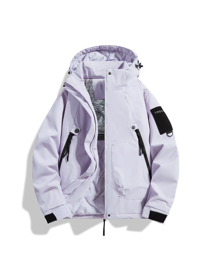 Graphene Big Brand Same Style Charge Clothes Cotton Clothes Outdoor Sports Double Thickened Coat Men And Women Same Style Cotton Clothes Mountaineering