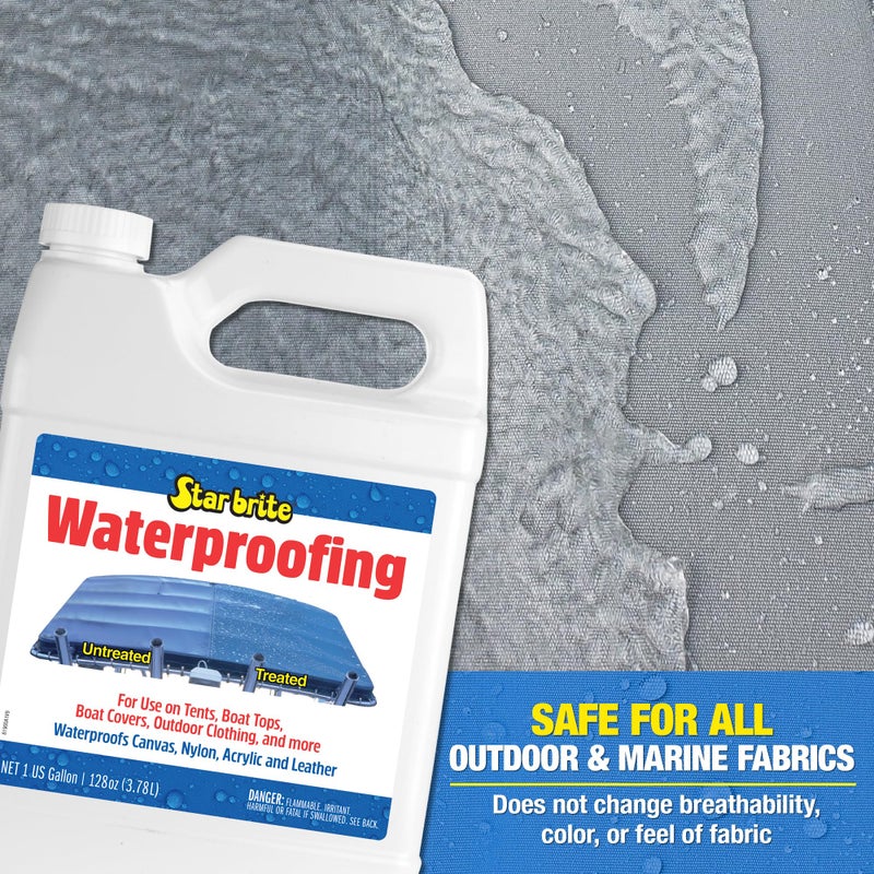 STAR BRITE Waterproofing, Waterproofer + Stain Repellent + UV Protection for Boat Covers, Car Covers, Bimini Tops, Tents, Jackets, Backpacks, Boots, Awnings, Patio Covers & More - 64 OZ (081964) - Image 2