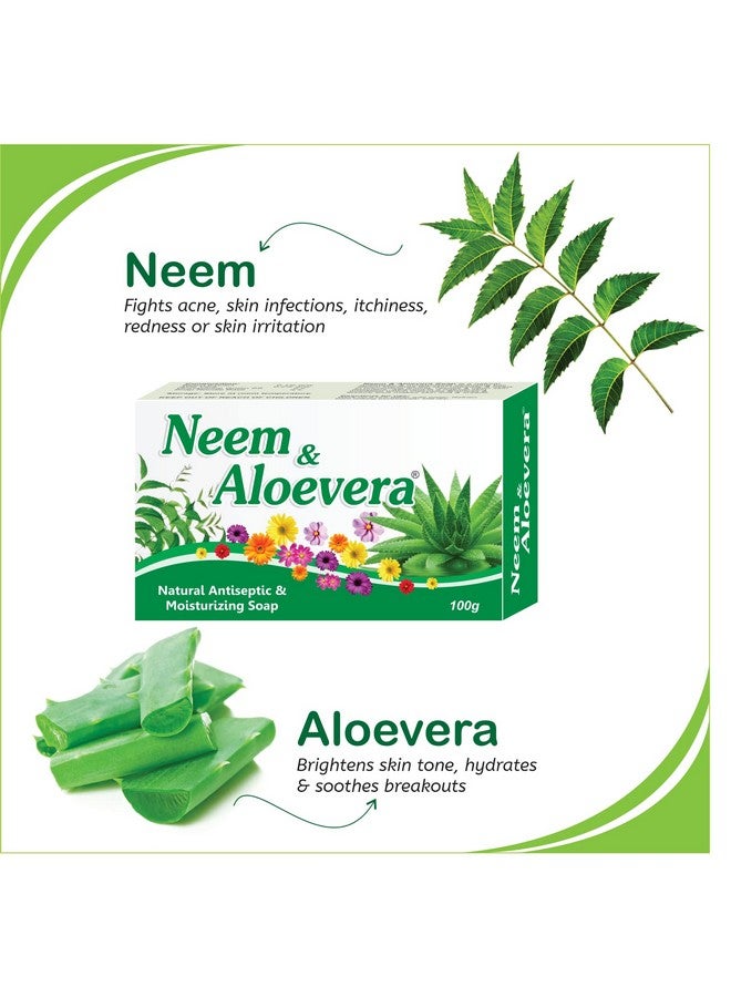 Pil Neem and Aloevera Soap | Natural Antiseptic & Moisturizing Soap with Neem and Aloevera | Fights Acne, Skin Infections, Itchiness & Skin Irritations (100 gm Each) (Pack of 4) - Image 4