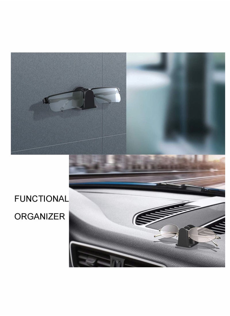 KASTWAVE - Eyeglass Holder Glasses Stand, 2 PCS Wall Mount Storage Organizer Compatible with Car Sunglass - Image 1