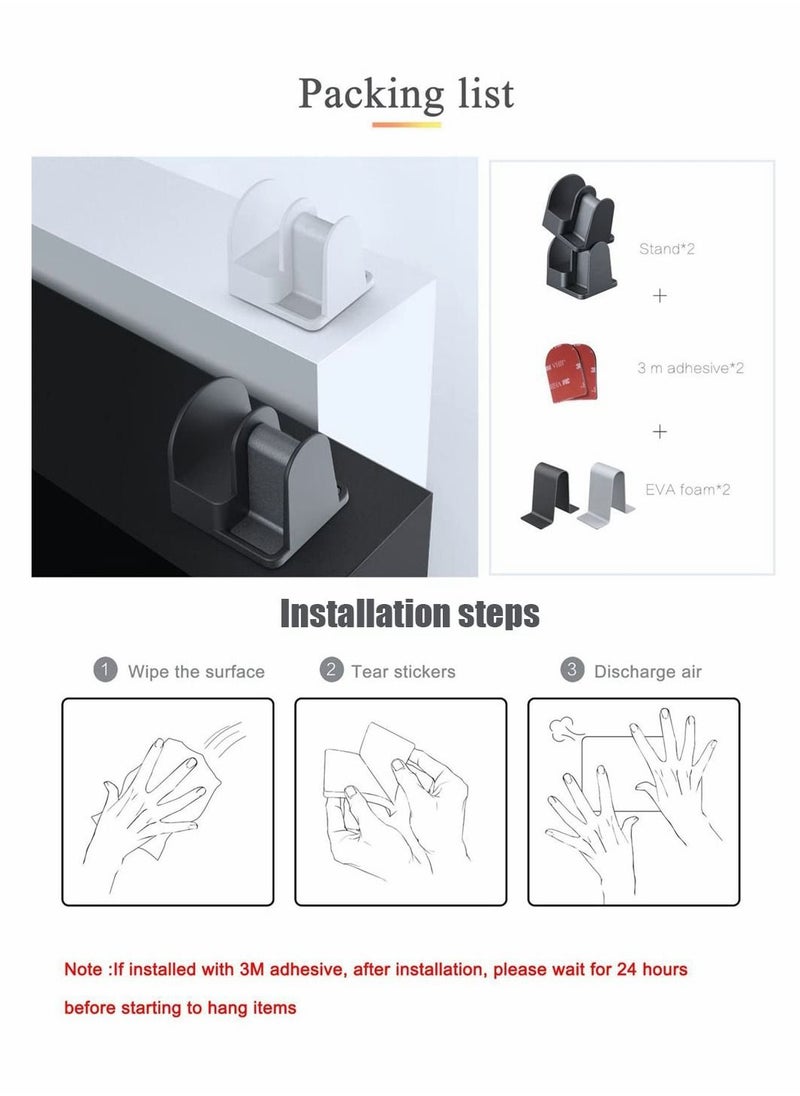 KASTWAVE - Eyeglass Holder Glasses Stand, 2 PCS Wall Mount Storage Organizer Compatible with Car Sunglass - Image 1
