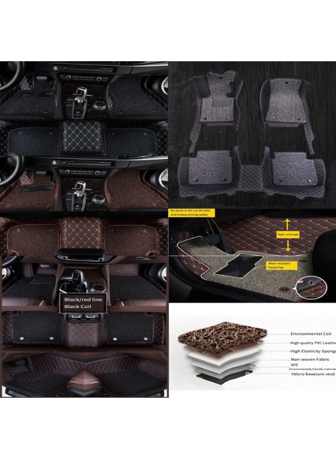 حصائر أرضية سيارة 9D بطبقتين – حماية متينة وغير قابلة للانزلاق لأرضية Audi A7 2018-2021 - Image 3