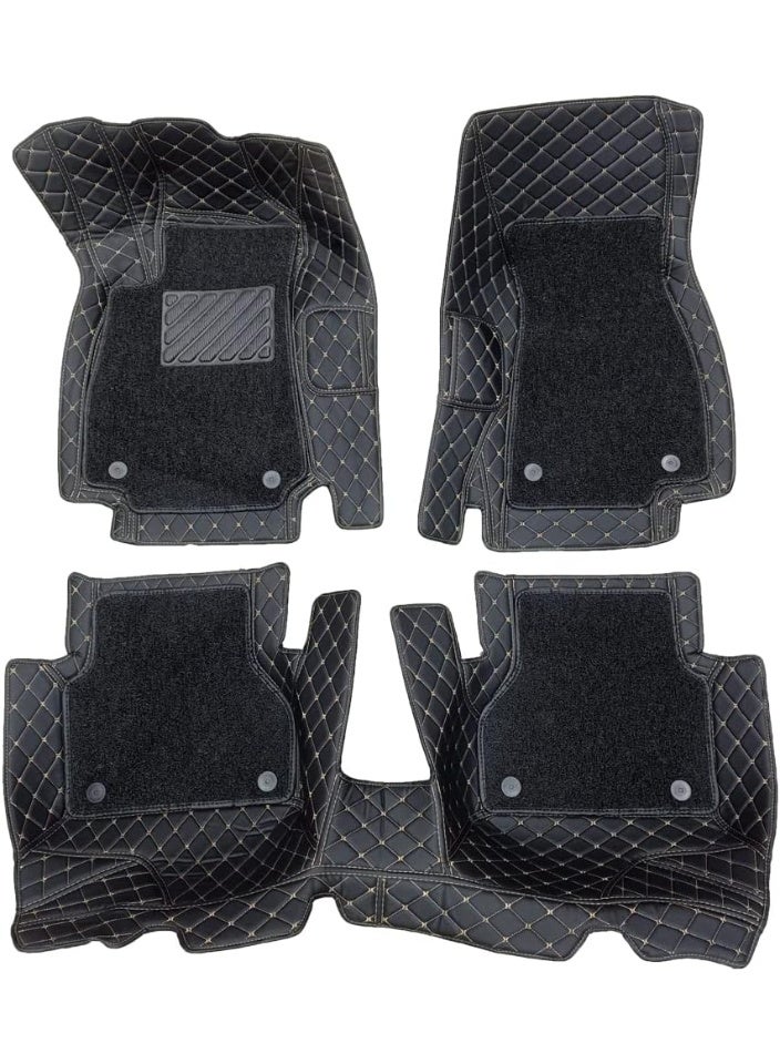 حصائر أرضية سيارة 9D بطبقتين – حماية متينة وغير قابلة للانزلاق لأرضية Audi A7 2018-2021 - Image 1