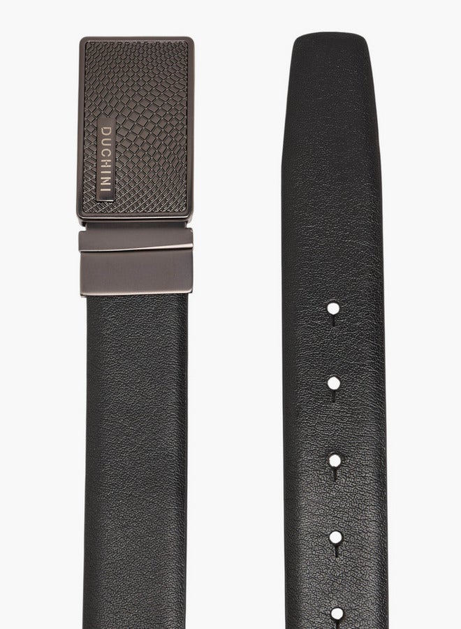 DUCHINI Solid Belt with Auto Lock Buckle Closure - Image 3