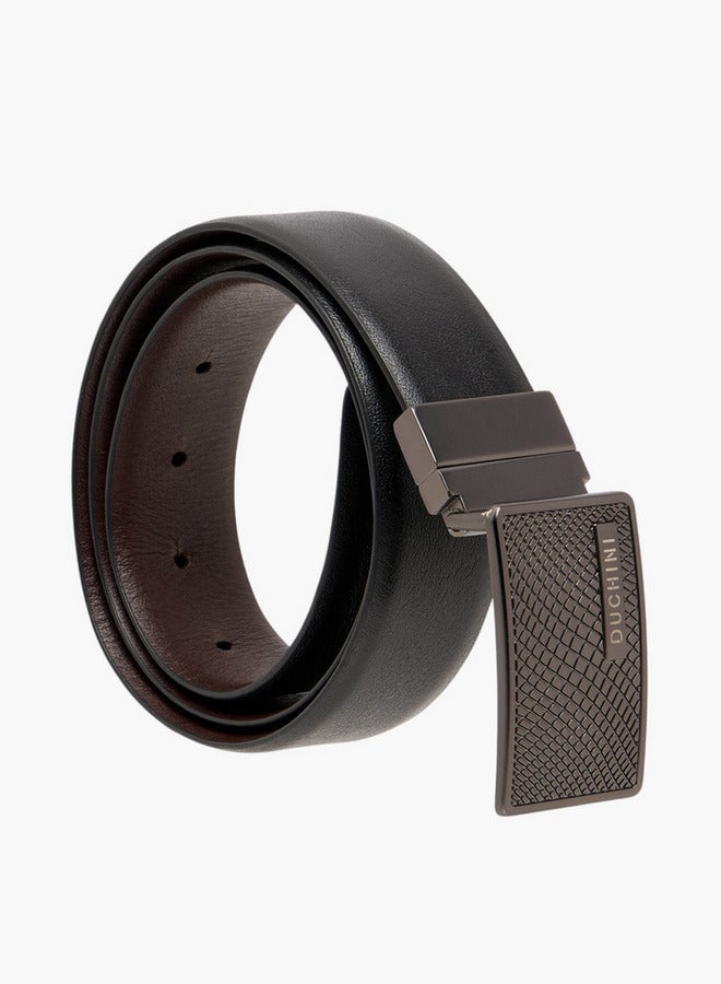 DUCHINI Solid Belt with Auto Lock Buckle Closure - Image 1