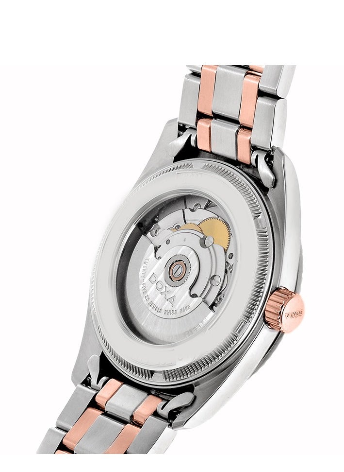 DOXA - Doxa D131RRO Men's Gold Strap Champagne Dial Automatic Mechanical Double Calendar Watch - Image 1