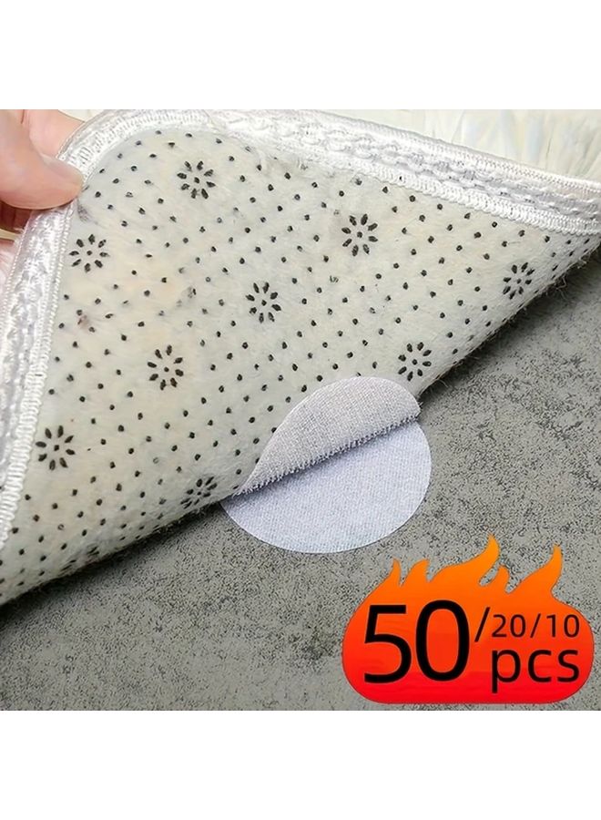 25 Pairs Double Sided Self Adhesive Fixing Clips Anti Slip Tape For Bed Sheets Sofa - Image 2