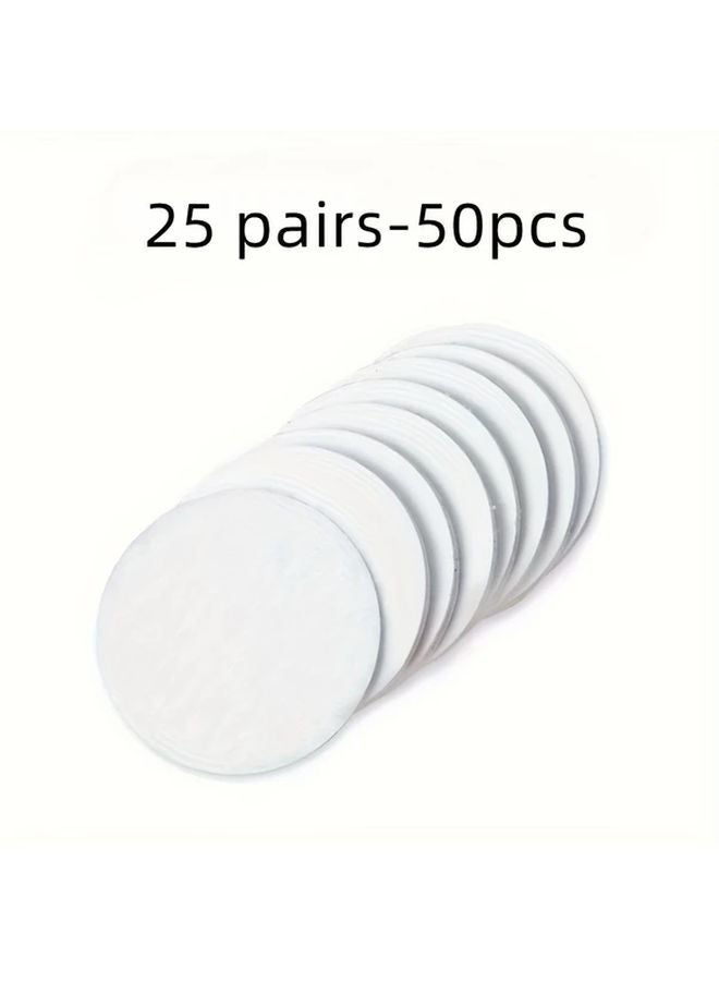 25 Pairs Double Sided Self Adhesive Fixing Clips Anti Slip Tape For Bed Sheets Sofa - Image 1