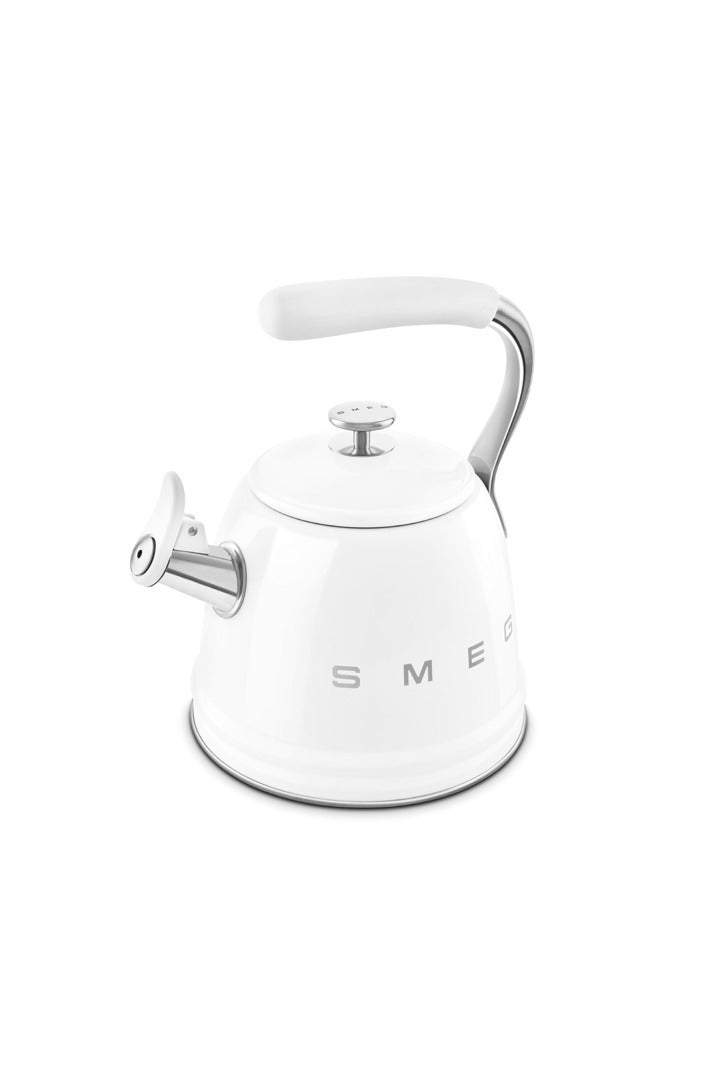 smeg 50's vintage Whistling Kettle, WKF01WH 2.3L-White - Image 3