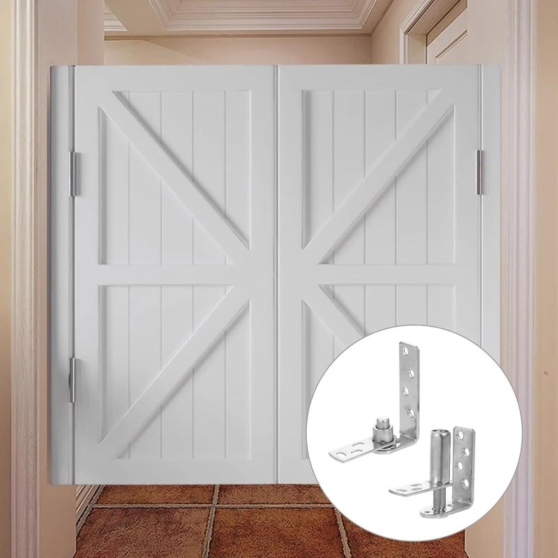 WOONEKY Heavy Duty Stainless Steel Gate Hinges Self Closing Swinging Door Hardware Dual Directional Swing for Home Saloon Doors Auto Close - Image 4