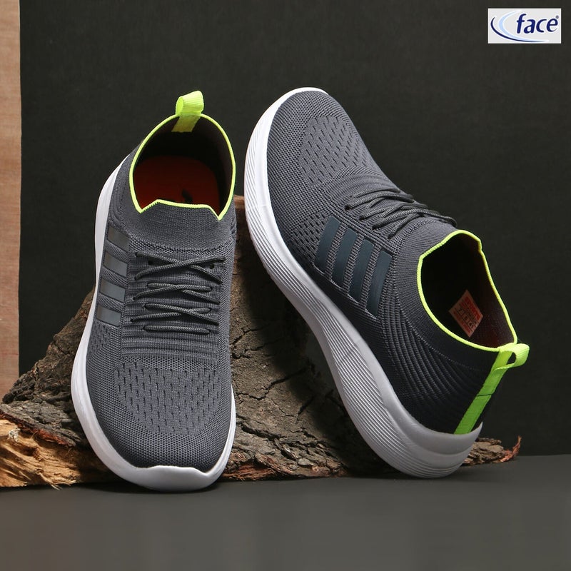 Face Dark Grey Sneakers for Men - Image 1