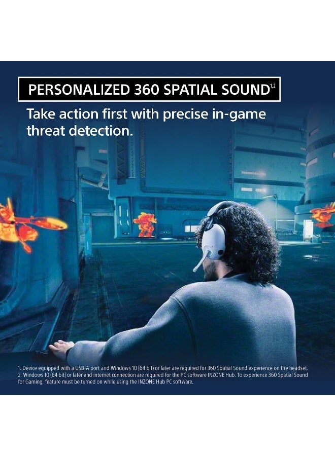 Sony INZONE H9 Wireless Noise Cancelling Gaming Headset, WH-G900N, Over-Ear Headphones with 360 Spatial Sound, Dual Wireless Connectivity, PC & PlayStation 5 Compatible - Black - Image 2
