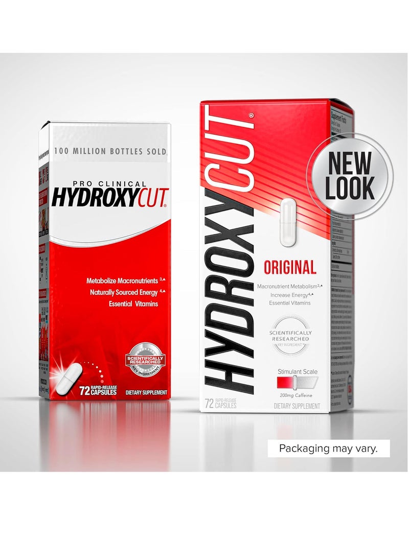 Hydroxycut - Weight Loss Pills for Women & Men 72 Caps - Image 1