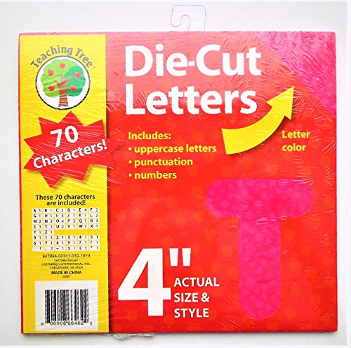 Teaching Tree 4-Inch Die Cut Letters (Various Colors and Fonts) - Image 4