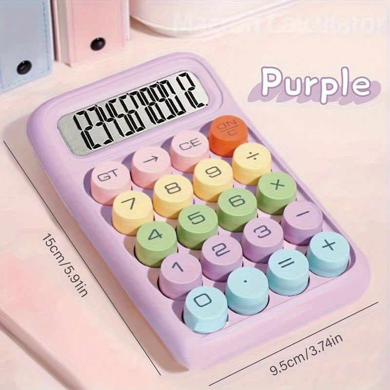 Sunlight Yellow Portable Large Display Calculator Mood Boosting Dopamine Office School Supply Ergonomic Design Home Office School Travel Gifts For Global Holidays - Image 3