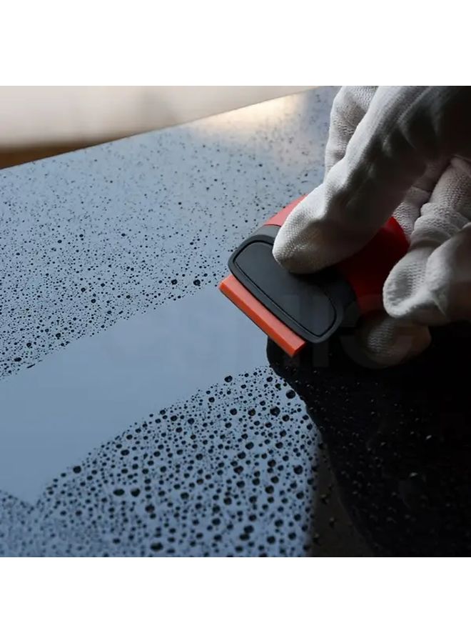 1pc Mini Red Plastic Adhesive Remover Spatula For Car Wraps Phone Screens - Image 3