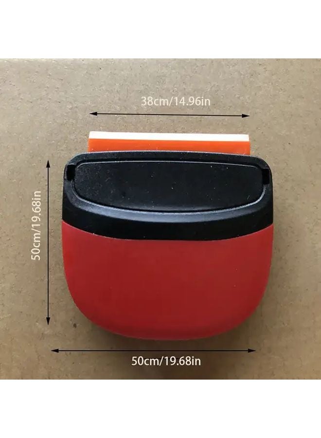 1pc Mini Red Plastic Adhesive Remover Spatula For Car Wraps Phone Screens - Image 4