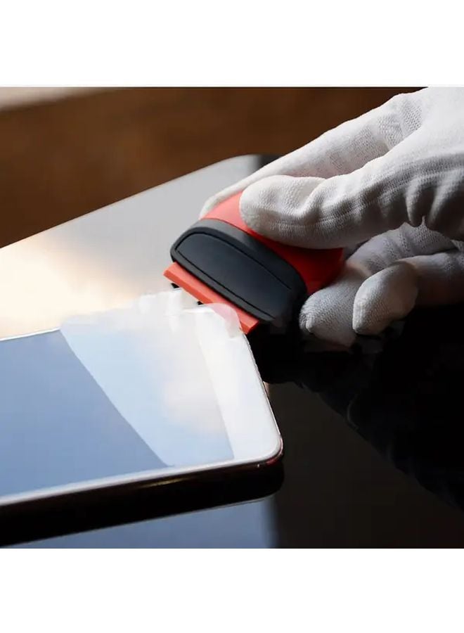 1pc Mini Red Plastic Adhesive Remover Spatula For Car Wraps Phone Screens - Image 5