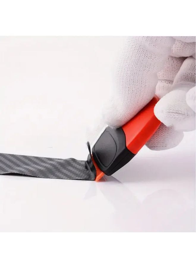 1pc Mini Red Plastic Adhesive Remover Spatula For Car Wraps Phone Screens - Image 2