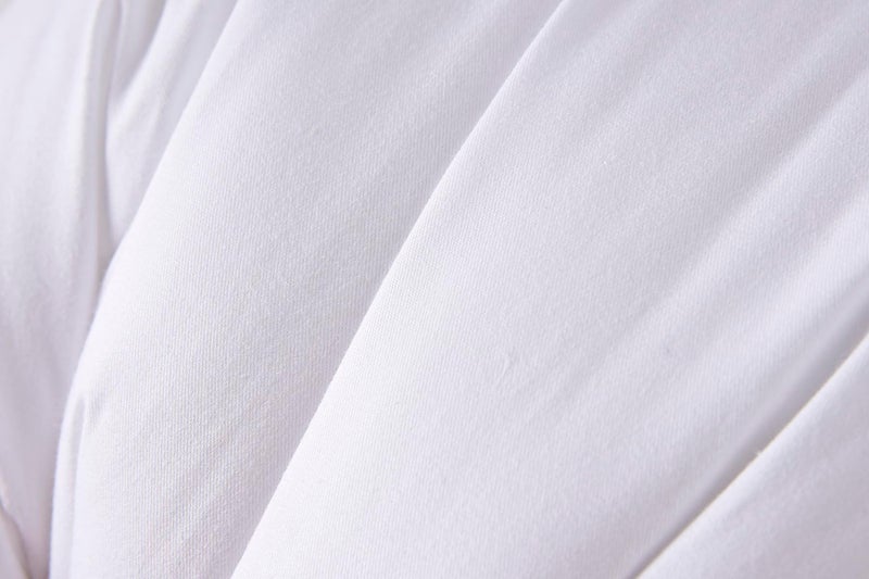 HOMESJUN Throw Pillow Inserts, 20x20 Inch Decorative for Sofa, Bed and Chair, Cotton Cover, Set of 2, White - Image 3