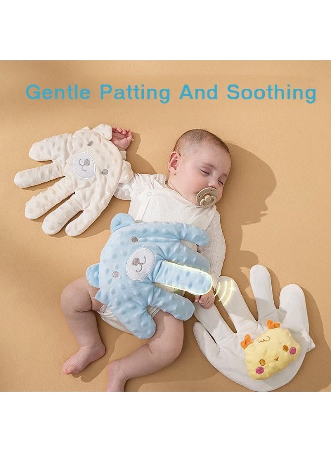 زيريفام وسادة يد كهربائية لتهدئة الأطفال، لعبة تربيت على شكل كف، وسادة تهدئة يدوية للنوم، محشوة بحبوب حمراء، وسادة للوقاية من التارت، مع جهاز تحكم عن بعد، لطيفة، لحديثي الولادة، البنات، الأولاد - Image 3