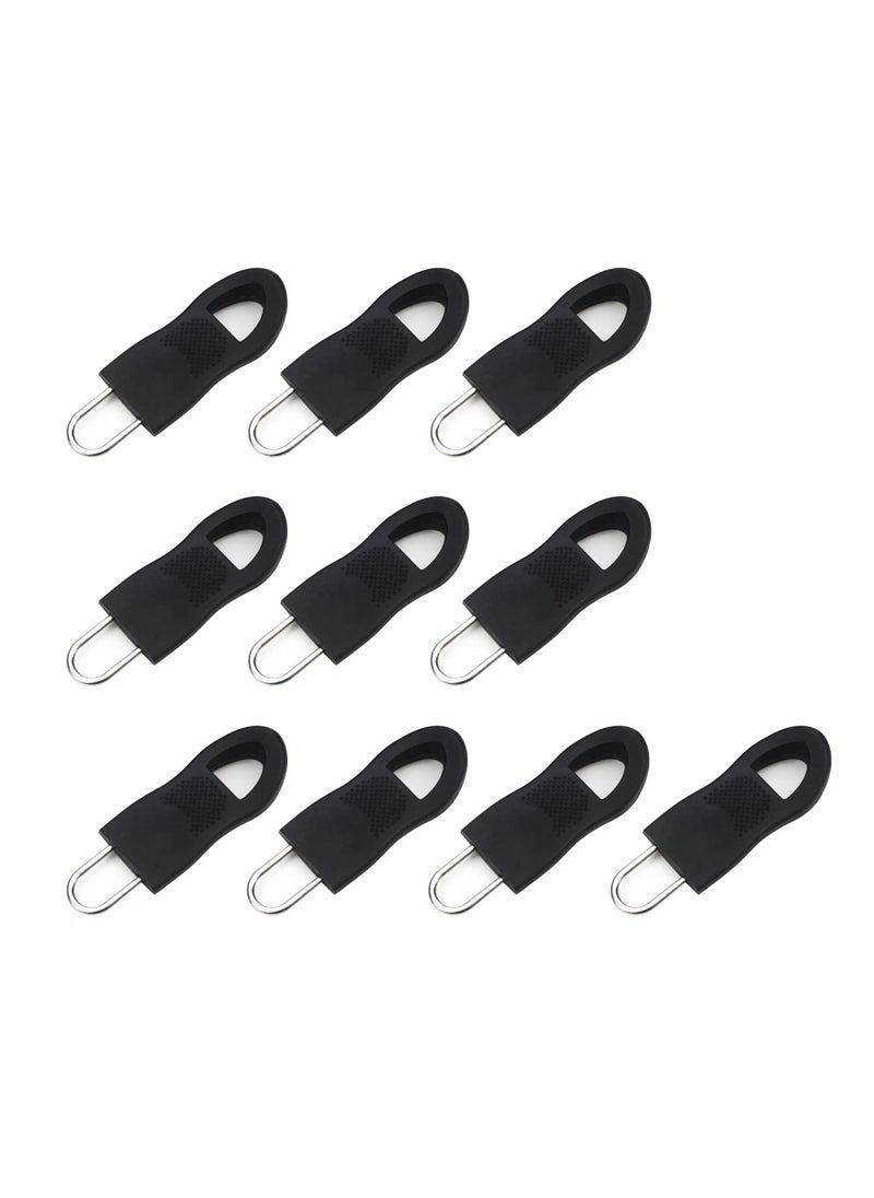 SYOSI - Zipper Pulls, 40PCS Black Universal Zipper Pulls, Tabs Detachable Zipper Repair Kit for Luggage, Backpacks, Jackets, Clothes, Boots, Purse, Coat, Suitcase (Large+Small) - Image 1