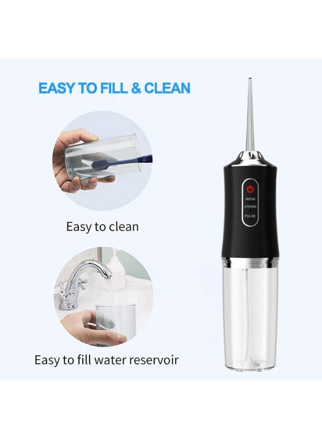 ZEPONOVA Water Flosser For Teeth Cleaner Dental Floss & Flossers Portable Water Dental Flosser For Teeth Oral Irrigator Flosser with 3 Modes and 4 Jet Tips - Image 5