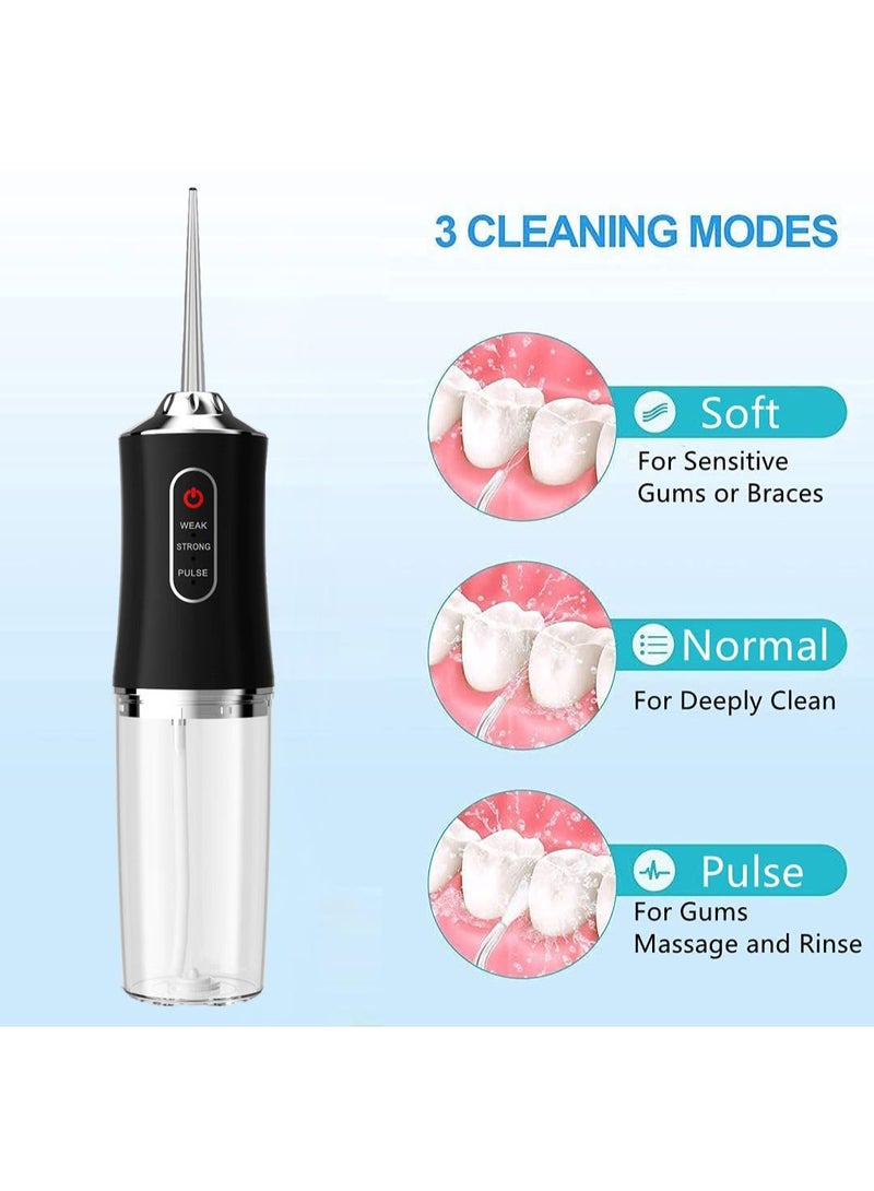 ZEPONOVA Water Flosser For Teeth Cleaner Dental Floss & Flossers Portable Water Dental Flosser For Teeth Oral Irrigator Flosser with 3 Modes and 4 Jet Tips - Image 3
