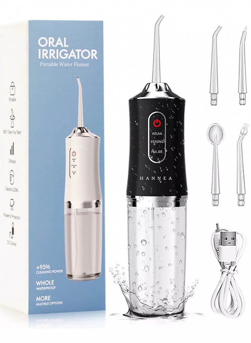 ZEPONOVA Water Flosser For Teeth Cleaner Dental Floss & Flossers Portable Water Dental Flosser For Teeth Oral Irrigator Flosser with 3 Modes and 4 Jet Tips - Image 1